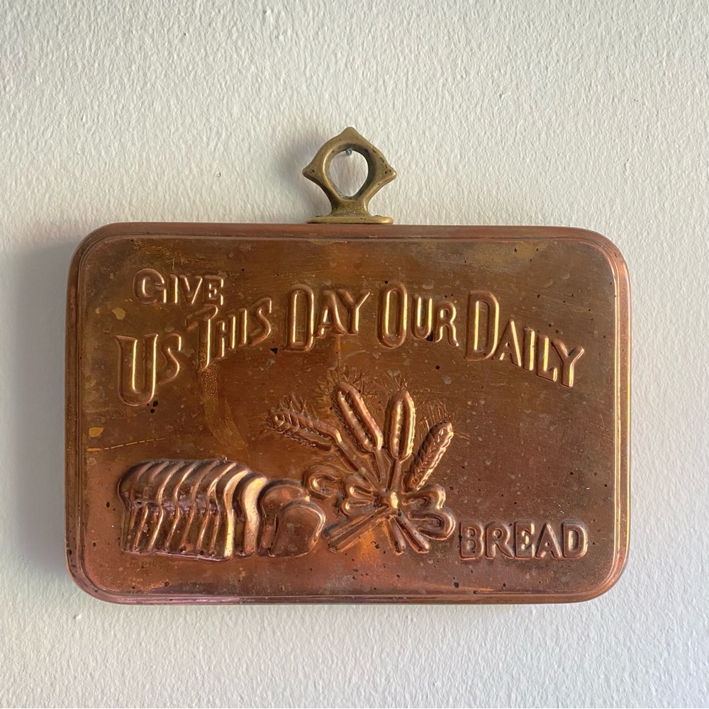 “Give Us This Daily Bread” Cast Iron vintage pan